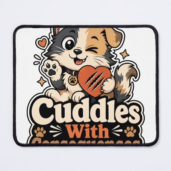 Item preview, Cuddles With Consequences Dog Cat Shirt designed and sold by oddpawstudio.