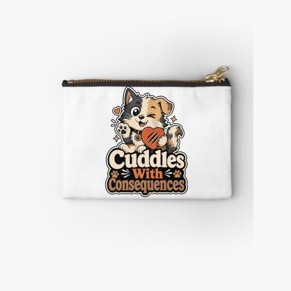 Item preview, Cuddles With Consequences Dog Cat Shirt designed and sold by oddpawstudio.