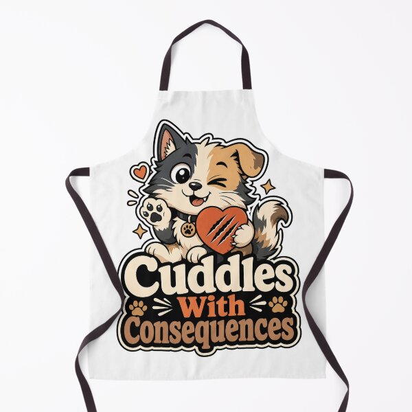 Item preview, Cuddles With Consequences Dog Cat Shirt designed and sold by oddpawstudio.