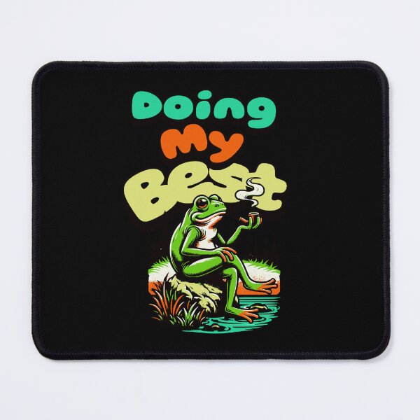 Item preview, Doing My Best | Funny Frog Meme designed and sold by Trade Secret Apparel.