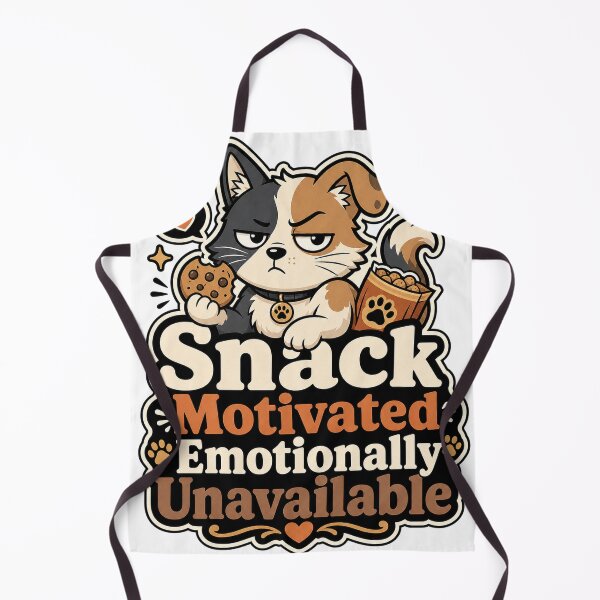 Item preview, Emotionally Unavailable Snack Motivated Dog Cat Shirt designed and sold by oddpawstudio.