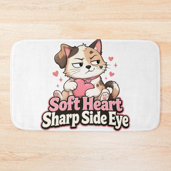 Item preview, Soft Heart Sharp Side Eye Dog Cat Shirt designed and sold by oddpawstudio.