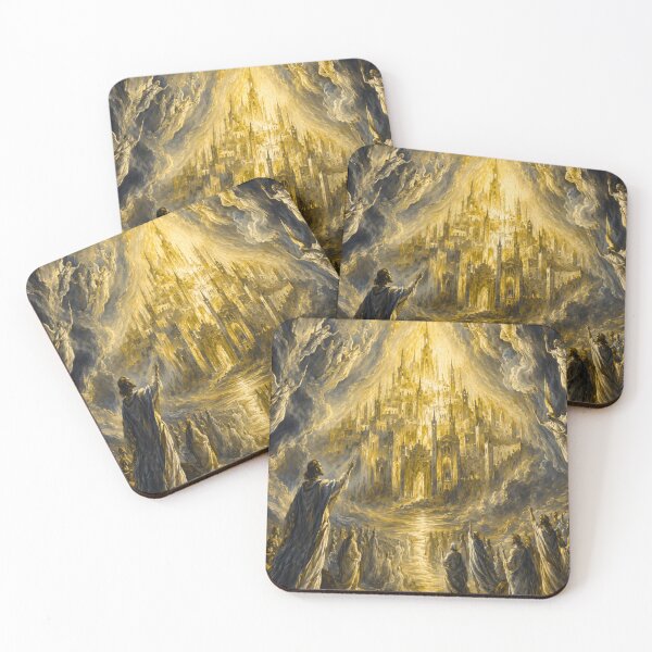 Item preview, Golden Heavenly City Art Print | El Greco Inspired Christian designed and sold by Obinne.
