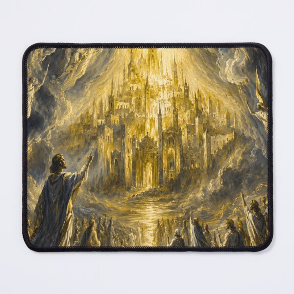 Item preview, Golden Heavenly City Art Print | El Greco Inspired Christian designed and sold by Obinne.