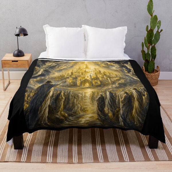 Item preview, Golden Heavenly City Art Print | El Greco Inspired Christian designed and sold by Obinne.