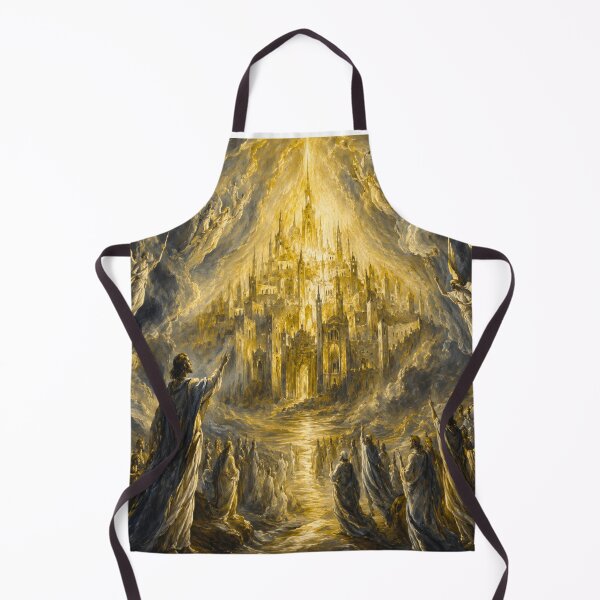 Item preview, Golden Heavenly City Art Print | El Greco Inspired Christian designed and sold by Obinne.
