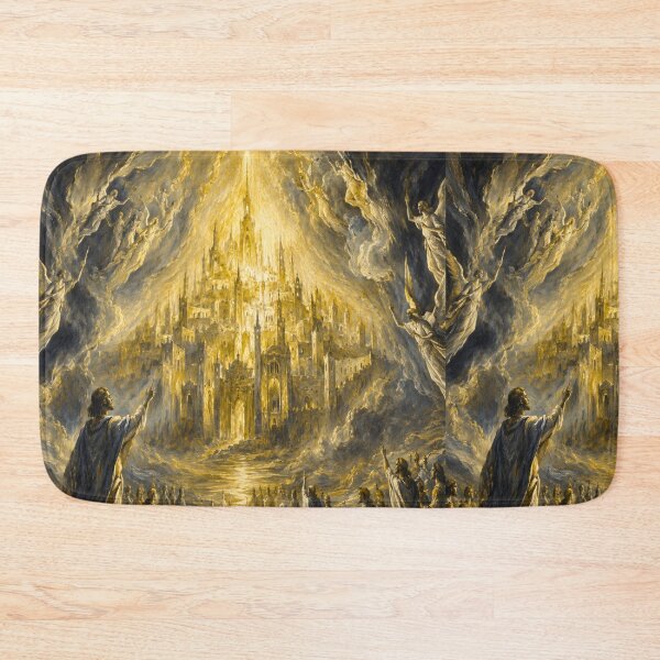 Item preview, Golden Heavenly City Art Print | El Greco Inspired Christian designed and sold by Obinne.