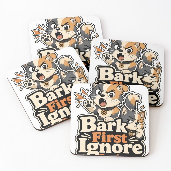 Item preview, Bark First Ignore Later Dog Cat Shirt designed and sold by oddpawstudio.