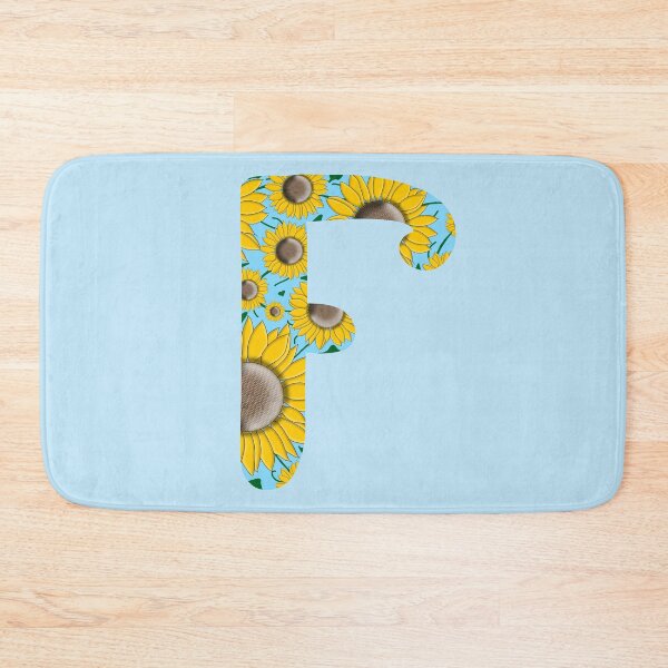 Item preview, Sunflower Monogram Letter F Aesthetic Initial Sticker designed and sold by Kaimarbe | Cute Stickers & Apparel.