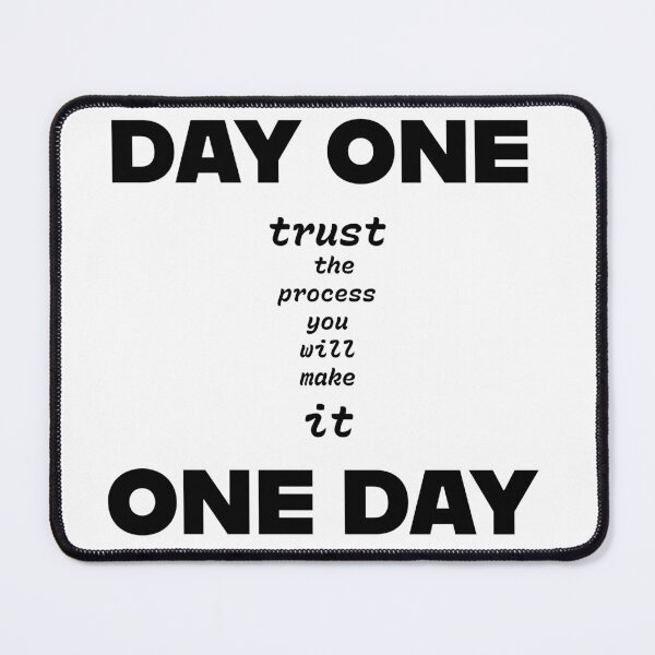 Item preview, One Day - Motivational Typography black Design designed and sold by DPL1993.