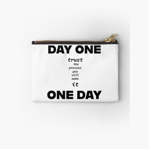 Item preview, One Day - Motivational Typography black Design designed and sold by DPL1993.