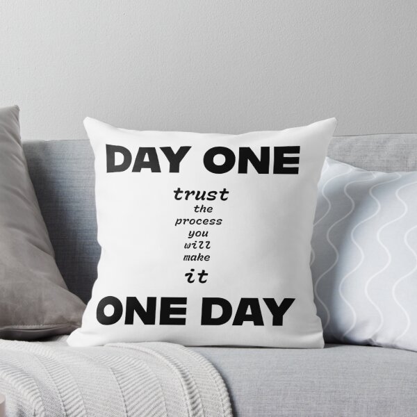 Item preview, One Day - Motivational Typography black Design designed and sold by DPL1993.