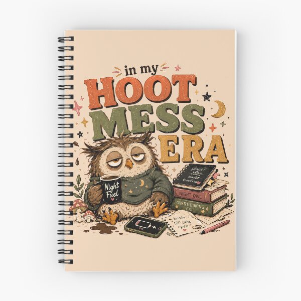Item preview, In My Hoot Mess Era Funny Night Owl designed and sold by StillWildink.