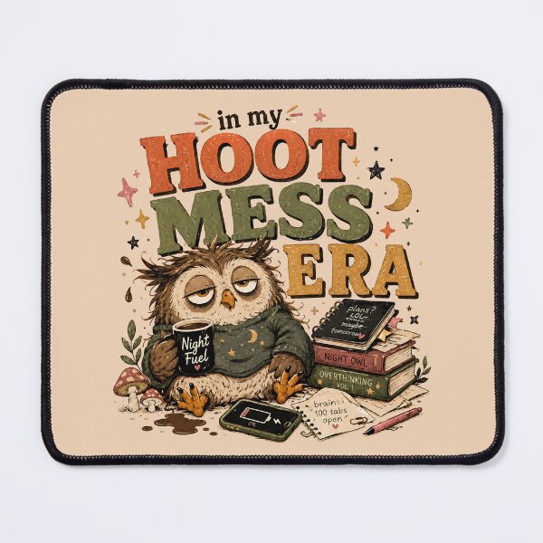 Item preview, In My Hoot Mess Era Funny Night Owl designed and sold by StillWildink.