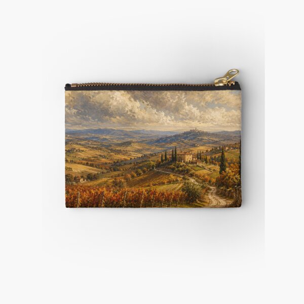 Item preview, Tuscan Autumn Vineyard Panorama designed and sold by ENJ Art.