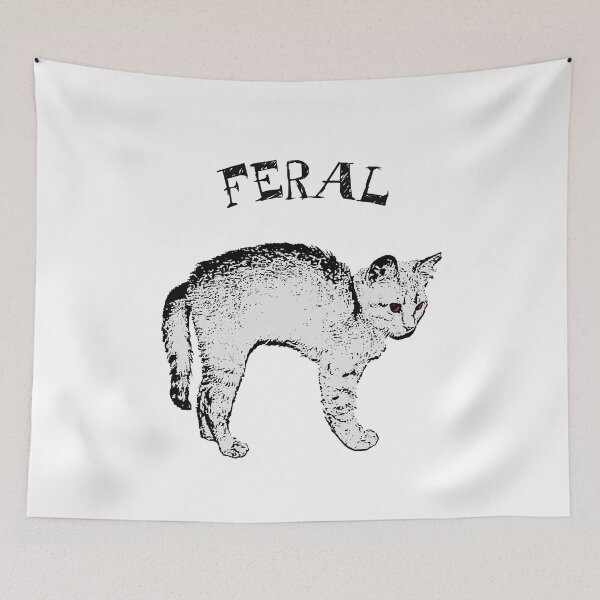 Item preview, Feral Girl, Feral Feline Cat Lover designed and sold by petalandarmour.