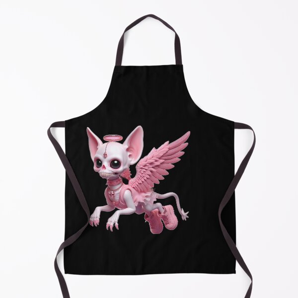 Item preview, Pastel Goth Skeleton Chihuahua Angel with Pink Boots designed and sold by LujziWorld.
