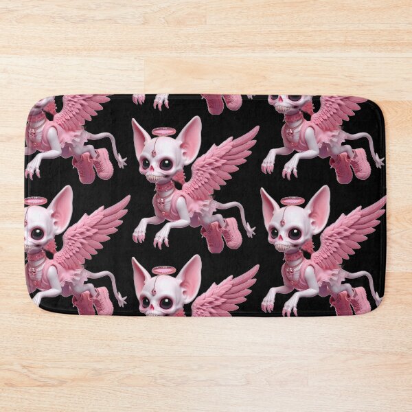Item preview, Pastel Goth Skeleton Chihuahua Angel with Pink Boots designed and sold by LujziWorld.