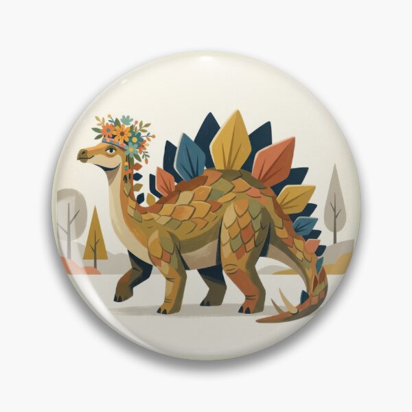 Item preview, Stegosaurus with Crown of Flowers designed and sold by HabitableMoons.