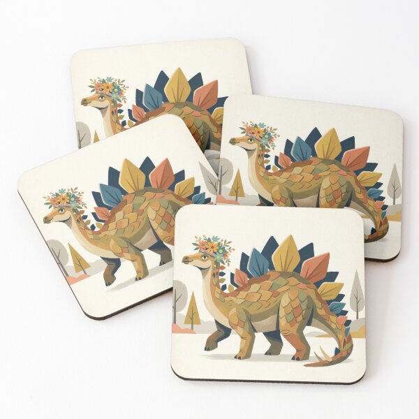 Item preview, Stegosaurus with Crown of Flowers designed and sold by HabitableMoons.