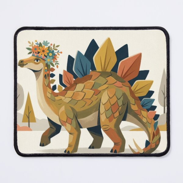 Item preview, Stegosaurus with Crown of Flowers designed and sold by HabitableMoons.