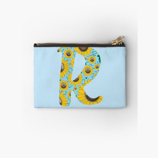 Item preview, Sunflower Monogram Letter R Aesthetic Initial Sticker designed and sold by Kaimarbe | Cute Stickers & Apparel.