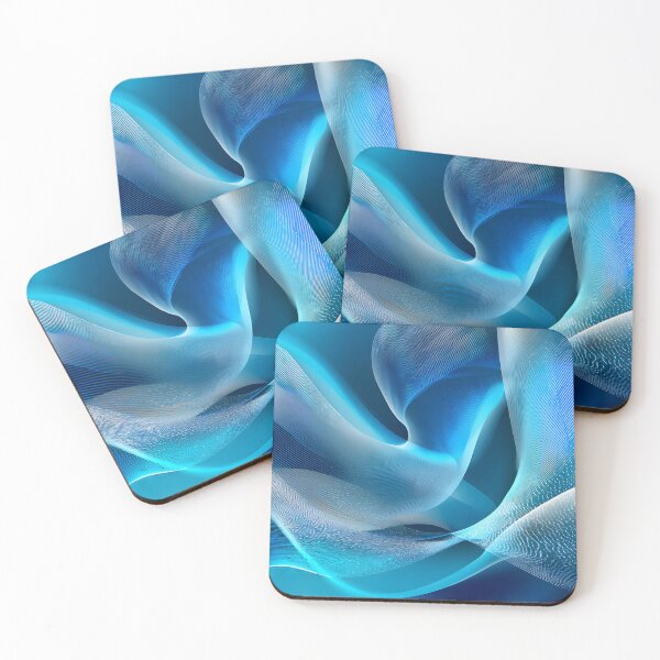 Item preview, Fluid Abstract Waves in Blue Tones and Light Effects designed and sold by Artessie.