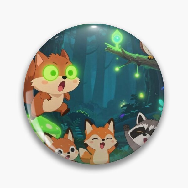 Item preview, Funny Anime Forest Guardians Green Neon Flame Frame Magical Nature Kids Design designed and sold by DervoTeck2767.