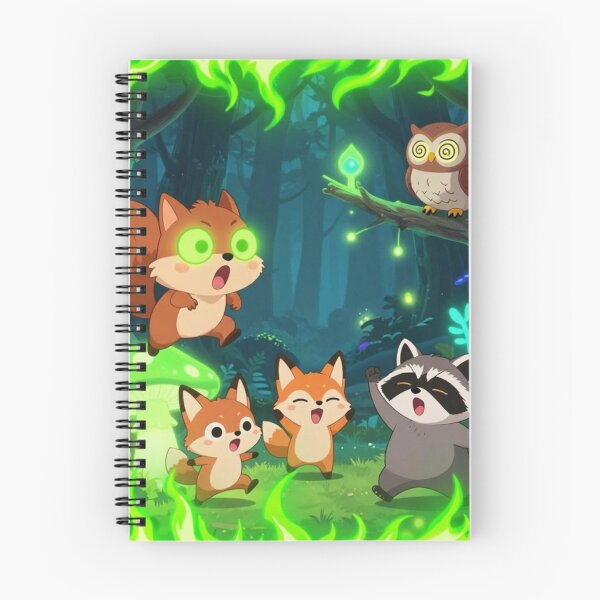 Item preview, Funny Anime Forest Guardians Green Neon Flame Frame Magical Nature Kids Design designed and sold by DervoTeck2767.