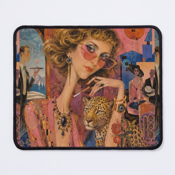 Item preview, A woman and a leopard. designed and sold by Natalia-Vlad.