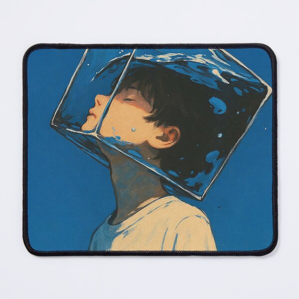 Item preview, Dreamcore Water Cube Illustration designed and sold by Not Hugo.