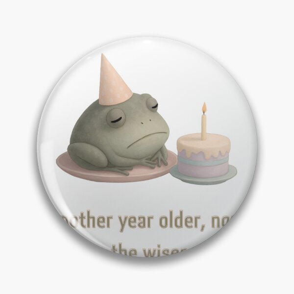 Item preview, Another Year Older, None the Wiser - Funny Birthday Frog" designed and sold by فيلورا95.