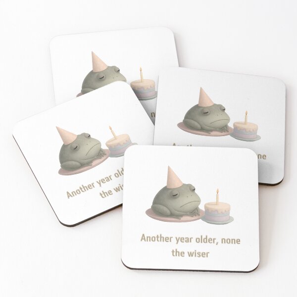 Item preview, Another Year Older, None the Wiser - Funny Birthday Frog" designed and sold by فيلورا95.