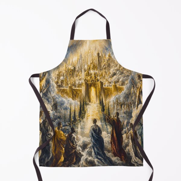 Item preview, New Jerusalem Painting | Renaissance Celestial Christian Artwork designed and sold by Obinne.