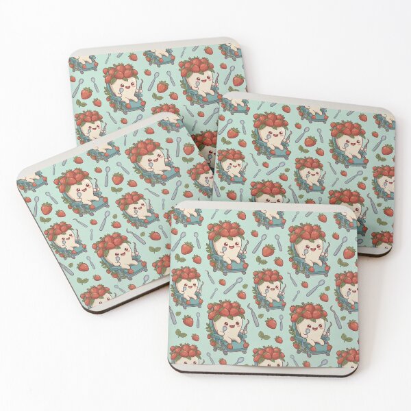 Item preview, Berrizzy Kawaii Strawberry Dental Soft Mint pattern designed and sold by PippityShop.