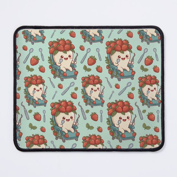 Item preview, Berrizzy Kawaii Strawberry Dental Soft Mint pattern designed and sold by PippityShop.