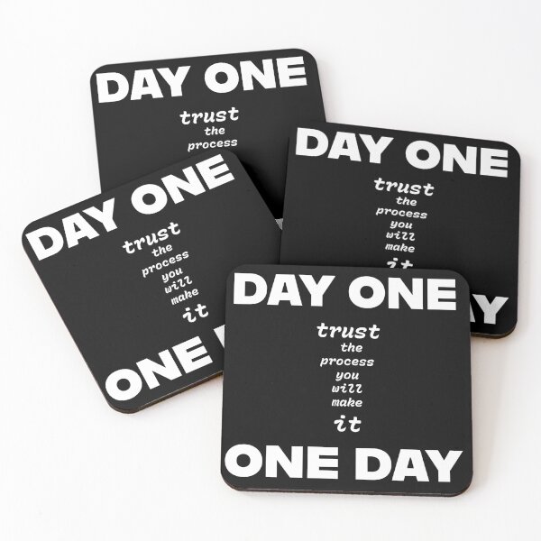 Item preview, One Day - Motivational Typography white Design designed and sold by DPlab.