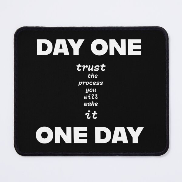 Item preview, One Day - Motivational Typography white Design designed and sold by DPL1993.