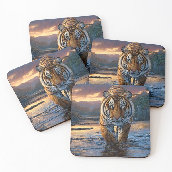 Item preview, Majestic Tiger Walking Through Serene Water designed and sold by Artessie.