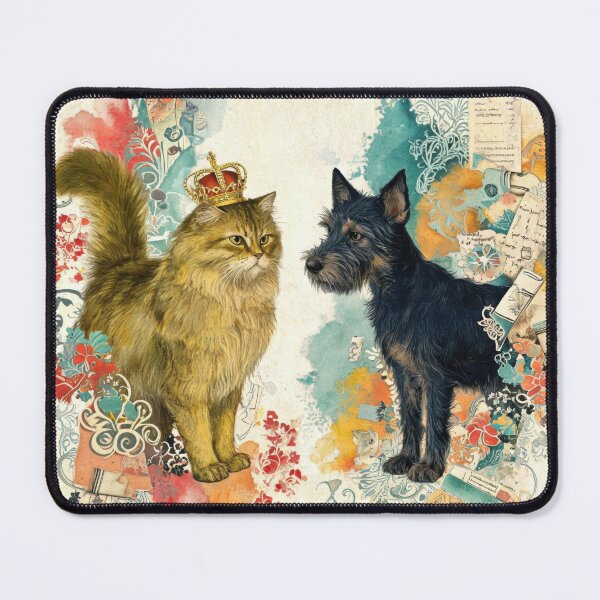Item preview, Cat, Dog and Crown designed and sold by HabitableMoons.