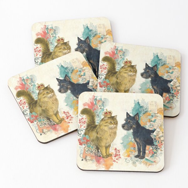 Item preview, Cat, Dog and Crown designed and sold by HabitableMoons.