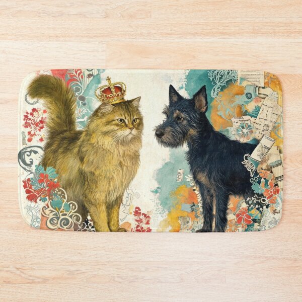 Item preview, Cat, Dog and Crown designed and sold by HabitableMoons.