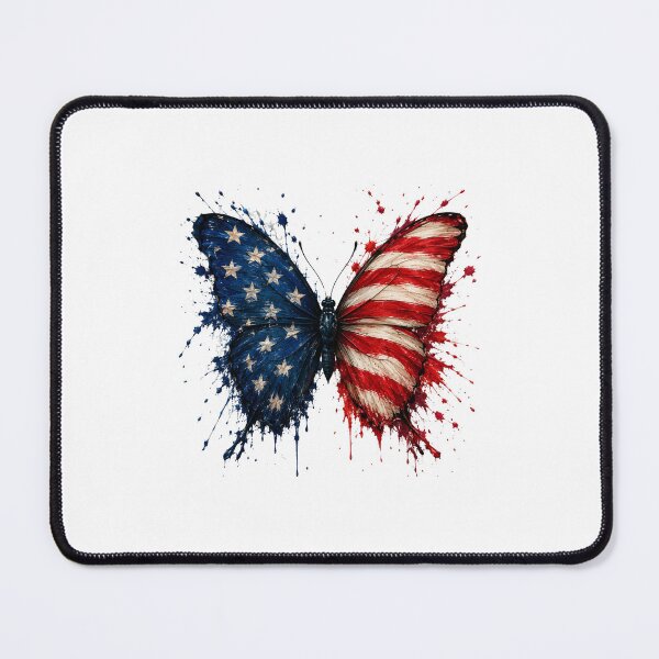 Item preview, American Flag Butterfly Patriot USA designed and sold by FormalDehyena.