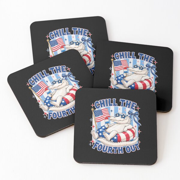 Item preview, Chill The Fourth Out Patriotic Alligator Fourth Of July designed and sold by FormalDehyena.