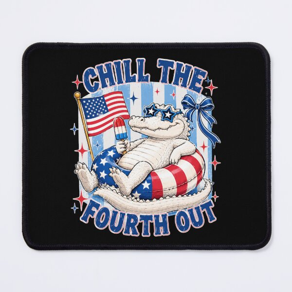 Item preview, Chill The Fourth Out Patriotic Alligator Fourth Of July designed and sold by FormalDehyena.