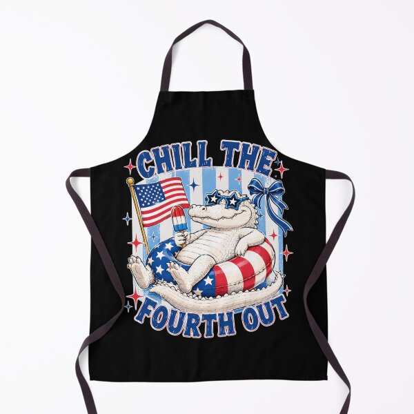 Item preview, Chill The Fourth Out Patriotic Alligator Fourth Of July designed and sold by FormalDehyena.