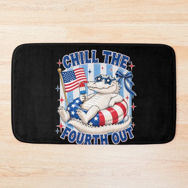 Item preview, Chill The Fourth Out Patriotic Alligator Fourth Of July designed and sold by FormalDehyena.