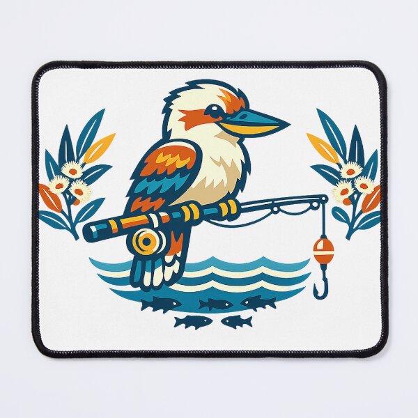 Item preview, Fishing Kookaburra designed and sold by Abbot Solutions.