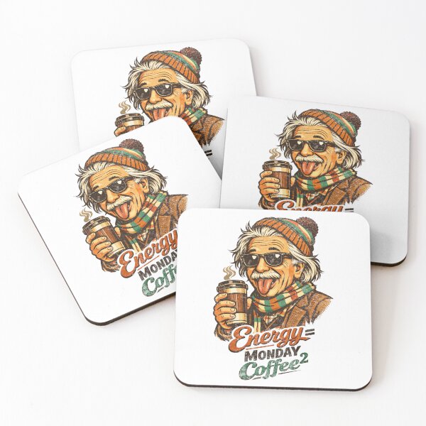 Item preview, Hipster Einstein with Coffee Tumbler designed and sold by Nacho Average Designs.