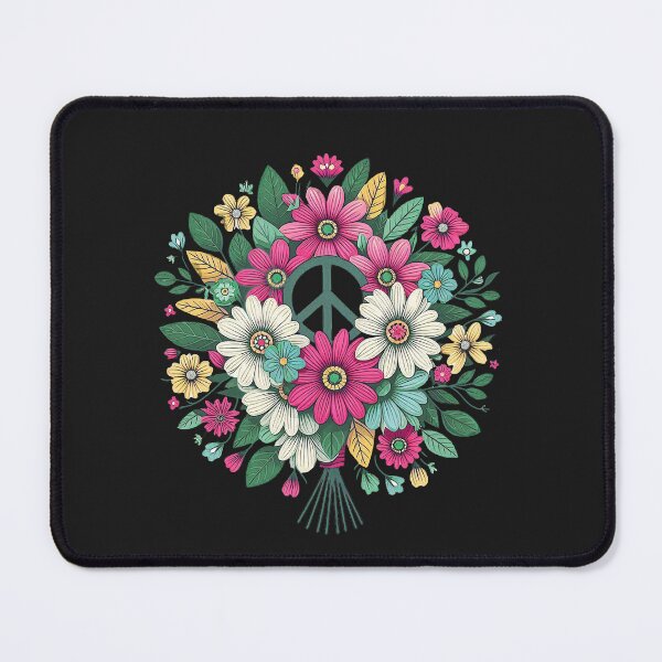 Item preview, FLOWERS, PEACE BOUQUET, PEACE SIGN, DAISIES, 1960'S FLORAL WREATH designed and sold by classic car craze.